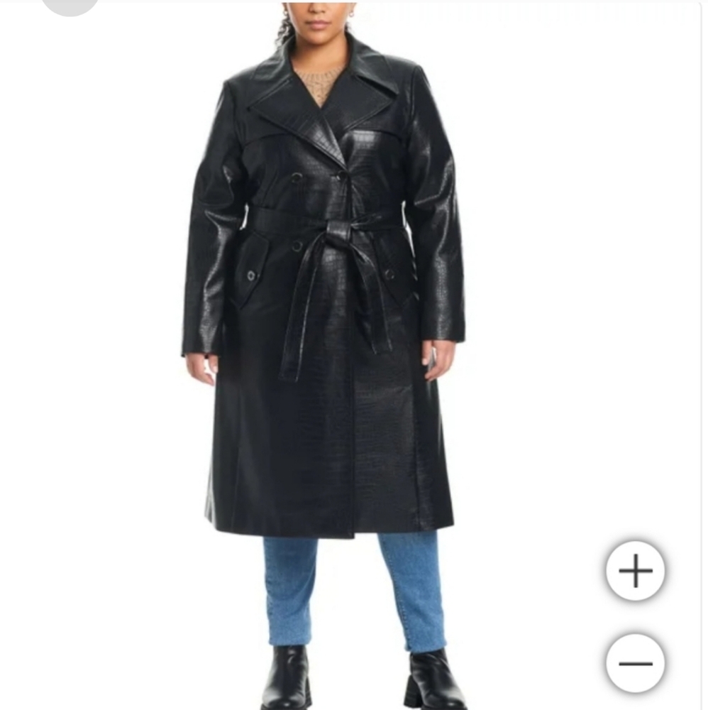 Vince Camuto Ladies' Maxi Faux Leather Jacket nwt - Picture 5 of 9